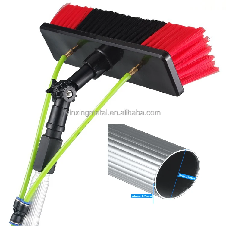12 Meter Handheld Rotating Water Pipe Long Brush System Telescopic Water Fed Pole Window Cleaning, Silver pole
12 Meter Handheld Rotating Water Pipe Long Brush System Telescopic Water Fed Pole Window Cleaning, Silver pole