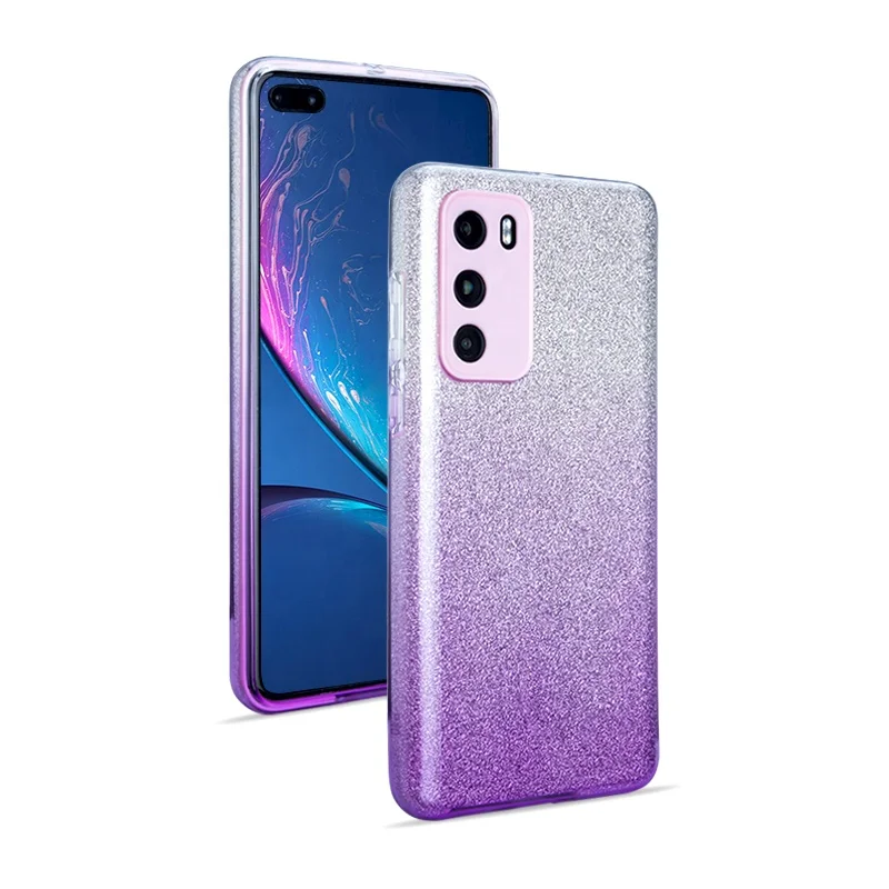 Accurate hole Glossy Shiny 3 in 1 gradient glitter mobile phone case for Huawei P40/P40pro bling tpu back cover, Multi-color, can be customized
Accurate hole Glossy Shiny 3 in 1 gradient glitter mobile phone case for Huawei P40/P40pro bling tpu back cover, Multi-color, can be customized