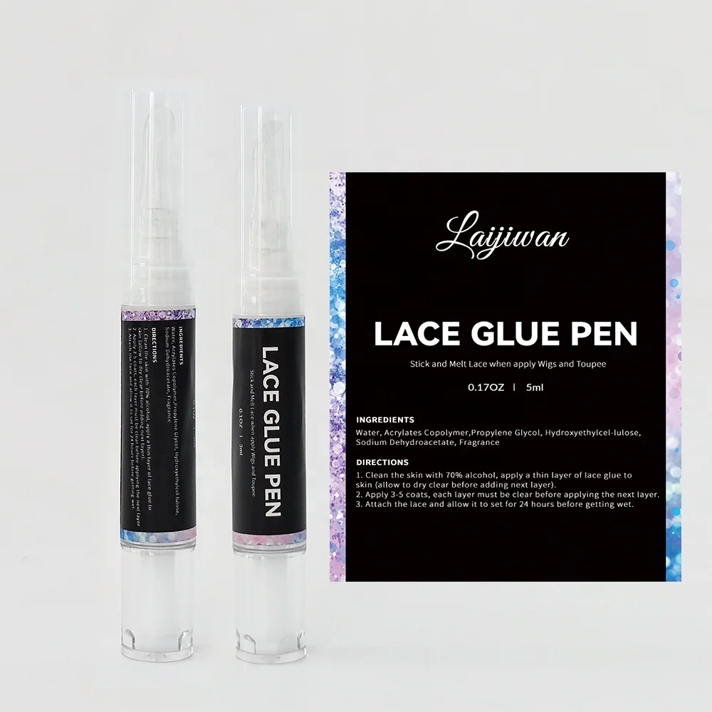 Hot selling new design Super Bonding lace wig glue pen waterproof lace wig adhesive glue private label lace glue pen
Hot selling new design Super Bonding lace wig glue pen waterproof lace wig adhesive glue private label lace glue pen
