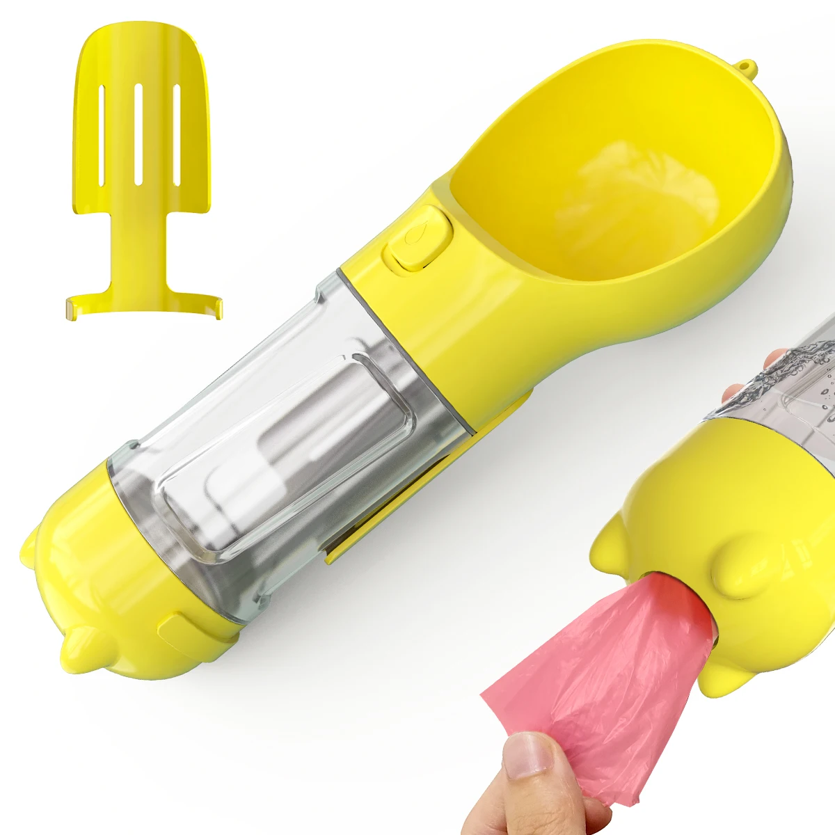 300ml Multi color ABS Plastic Outdoor Travel Portable Pet Water Bottle For Dog And With Garbage Bag, Blue/yellow/pink/green
300ml Multi color ABS Plastic Outdoor Travel Portable Pet Water Bottle For Dog And With Garbage Bag, Blue/yellow/pink/green