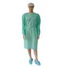 Medical Disposable Non Sterile PP Nonwoven Dental Gown With Ties