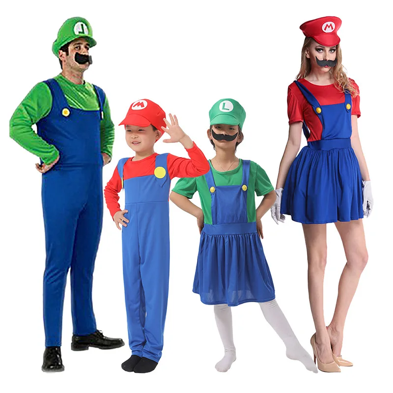 Costume for Kids Boys Girls Men Women Mario Game Character Stage Super Cosplay Dress Themes Party Clothes Halloween 80s 90s
Costume for Kids Boys Girls Men Women Mario Game Character Stage Super Cosplay Dress Themes Party Clothes Halloween 80s 90s