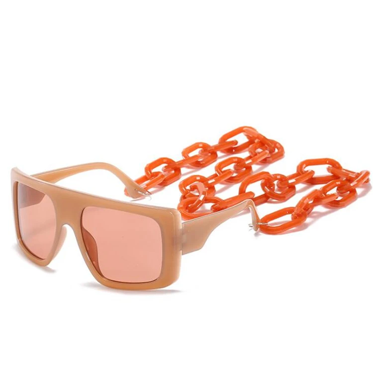 Vintage Luxury Designer Pink Sun Glasses Straps 2021 Shades Gradient Party Women Oversized Sunglasses With Chain, As pictures or customized color
Vintage Luxury Designer Pink Sun Glasses Straps 2021 Shades Gradient Party Women Oversized Sunglasses With Chain, As pictures or customized color