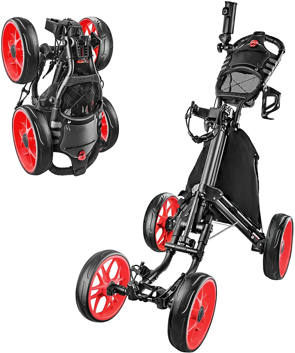New Arrivals Red 4 Wheel Golf Push Cart Aluminum Golf Trolley
New Arrivals Red 4 Wheel Golf Push Cart Aluminum Golf Trolley