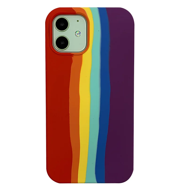 Luxury Official Liquid Soft Silicone Phone Covers For Iphone 6 6S 7 8 Plus X XR 11 12 13 Pro XS Max Rainbow Color phone Case
Luxury Official Liquid Soft Silicone Phone Covers For Iphone 6 6S 7 8 Plus X XR 11 12 13 Pro XS Max Rainbow Color phone Case