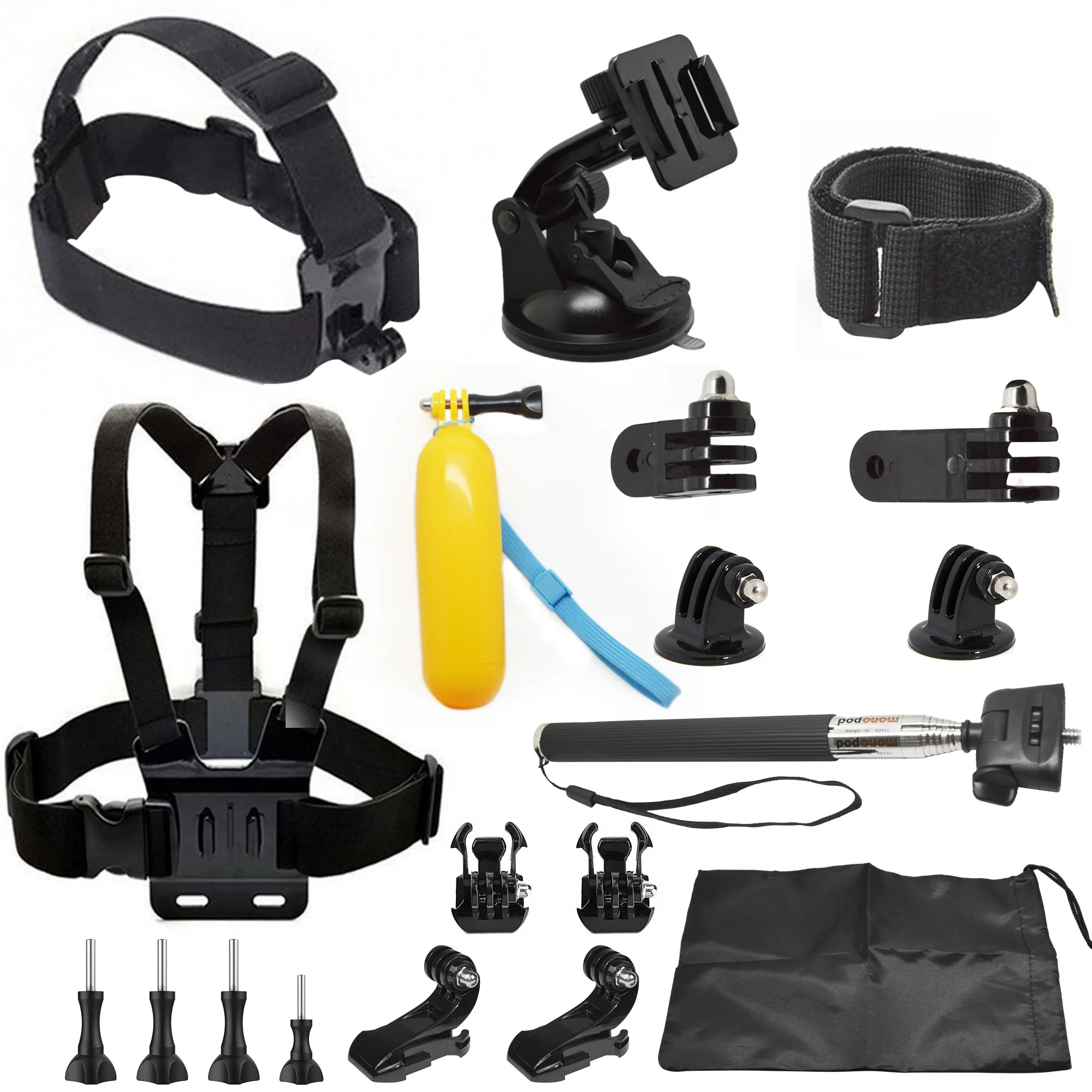 

Suction Cup Selfie Floaty Handler Chest Harness Mount Head Strap Holder Go Pro Camera Accessories Kit for GoPro Hero 12 11 10 9