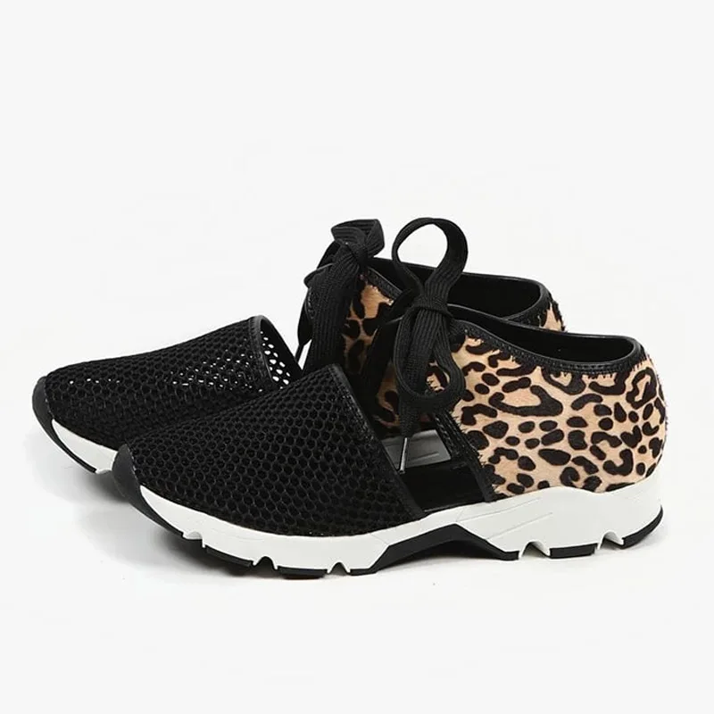 Summer Hollow Mesh Platform Sports Lace-Up Leopard Print Casual Shoes For Women, Customized color
Summer Hollow Mesh Platform Sports Lace-Up Leopard Print Casual Shoes For Women, Customized color