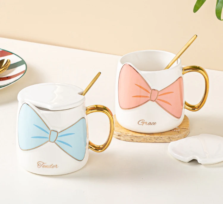 Creative gift wedding accompany hand cute bow pattern couple ceramic mug, As the picture show
Creative gift wedding accompany hand cute bow pattern couple ceramic mug, As the picture show