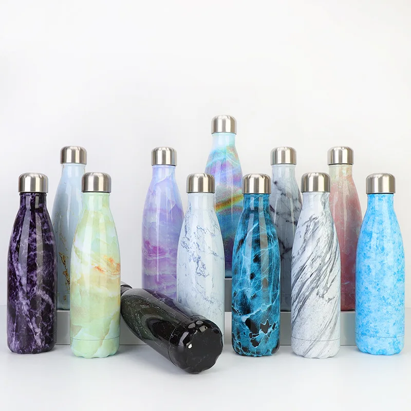 New Marble Printing Water Cup Creative Outdoor Double Stainless Steel Sports Vacuum Coke Bottle, Customized color
New Marble Printing Water Cup Creative Outdoor Double Stainless Steel Sports Vacuum Coke Bottle, Customized color