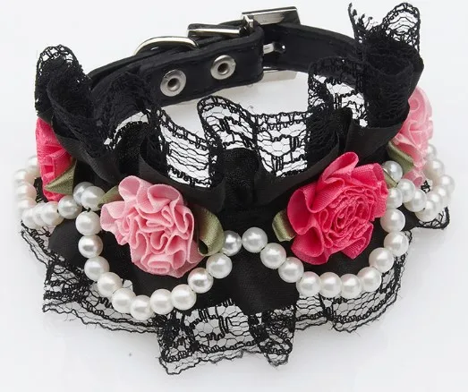 Pet supplies manufacturers lace bear-bear teddy flower collar dog puppy cat pearl lace collars, Pink, black, white
Pet supplies manufacturers lace bear-bear teddy flower collar dog puppy cat pearl lace collars, Pink, black, white