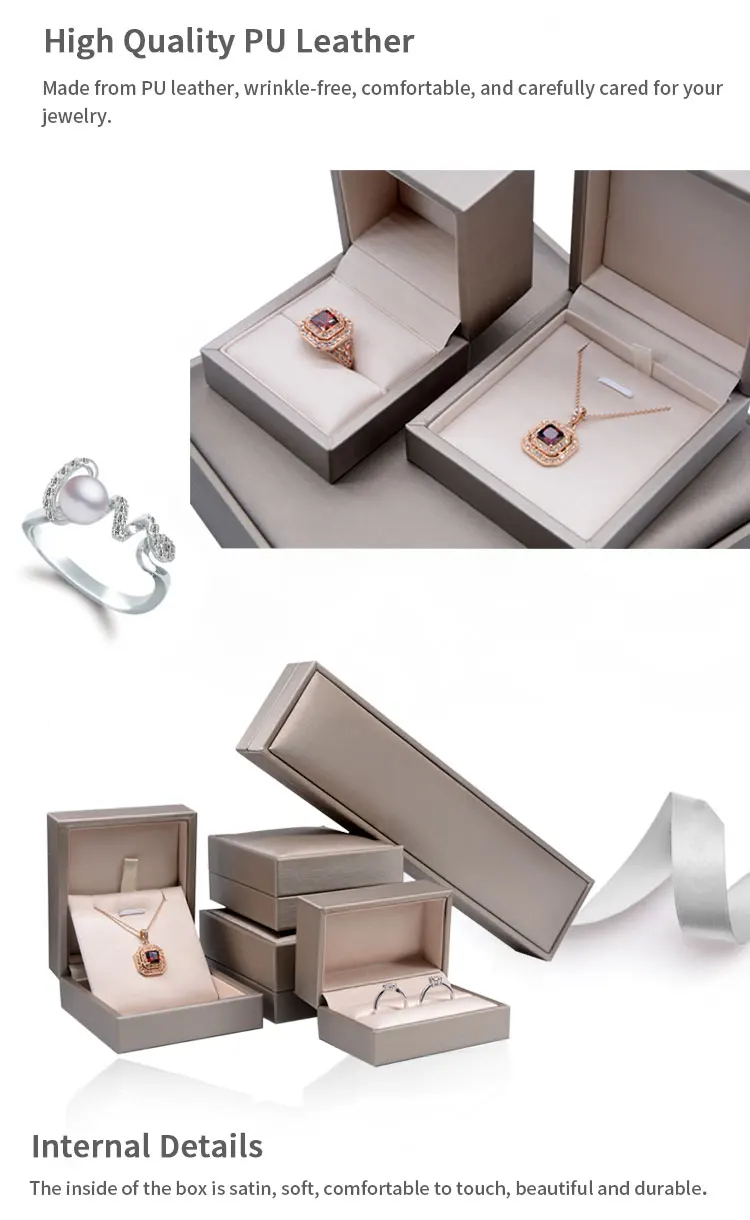 custom pu leather earring packaging wholesale jewelry gift box