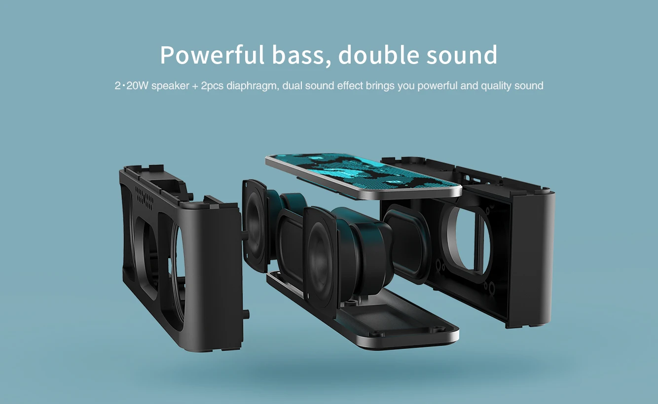 Nillkin Thinker L1 wireless Speaker magic color USB Type C bluetooth 5.0 - ANKUX.COM