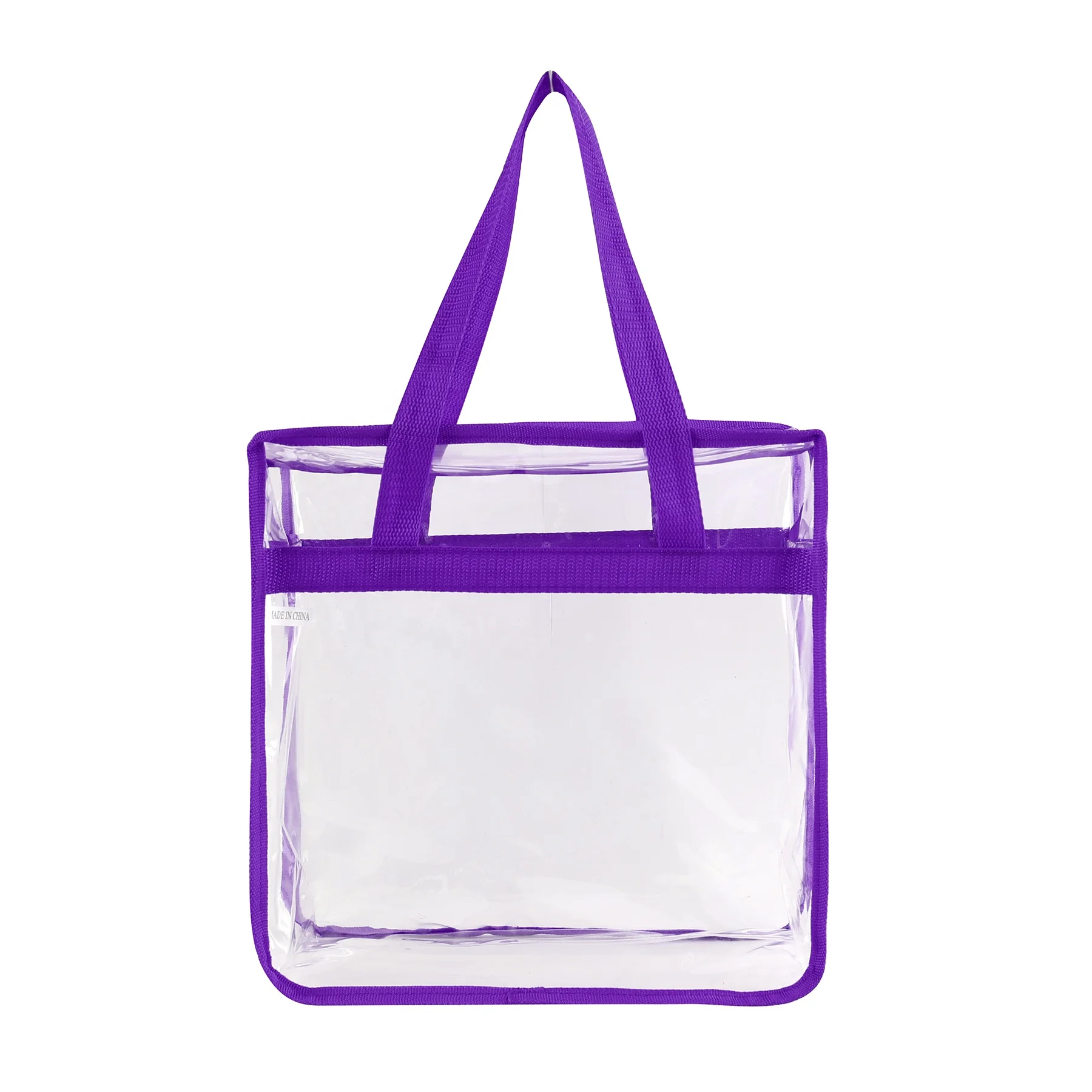 Zipper Colorful PVC Stadium Tote Custom Print Logo Waterproof Transparent Stadium Tote
Zipper Colorful PVC Stadium Tote Custom Print Logo Waterproof Transparent Stadium Tote