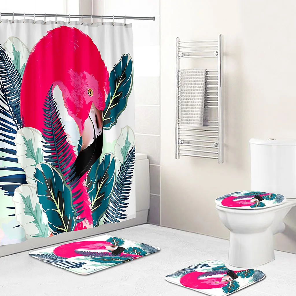Pink Flower Customized Printed Flamingo Brand Name Bathroom Set Luxury Bathroom Set Polyester Shower Curtain for Adults and Kids, Custom-made
Pink Flower Customized Printed Flamingo Brand Name Bathroom Set Luxury Bathroom Set Polyester Shower Curtain for Adults and Kids, Custom-made