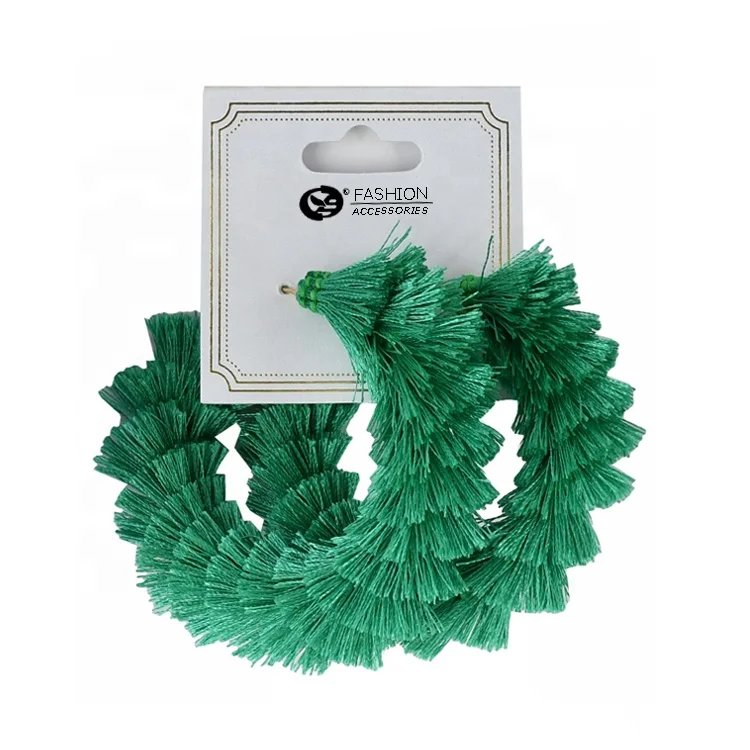 Custom 6.5 cm Circle Earring Custom Colorful Viscose Earrings Temperament Tassel Hoop Earrings, As picture .
Custom 6.5 cm Circle Earring Custom Colorful Viscose Earrings Temperament Tassel Hoop Earrings, As picture .