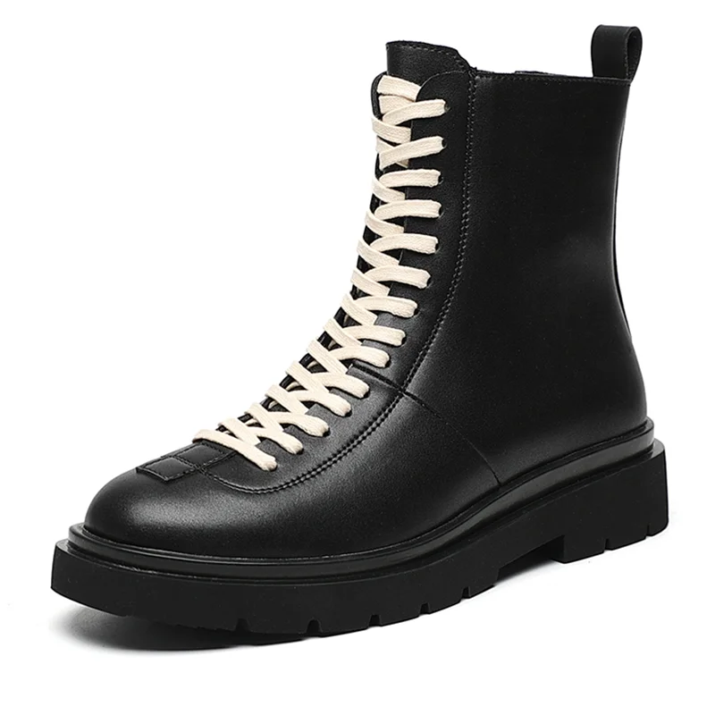 Wholesale Lightweight Martin Boots Men's Shoes British Square Toe Autumn Lace Up Leather Black Men's Boots
Wholesale Lightweight Martin Boots Men's Shoes British Square Toe Autumn Lace Up Leather Black Men's Boots