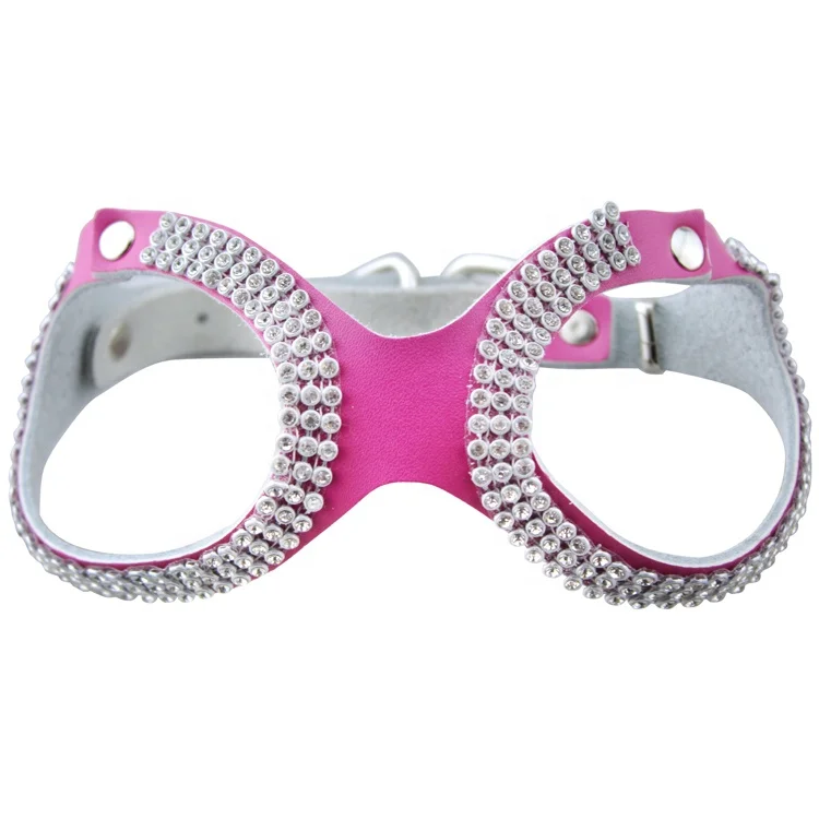 Supply Wholesales Hot Luxury Glasses Type Bling Rhinestone Crystal Genuine Leather Soft Dog Chest Harness for Small Dog Cat, Rose, black, green
Supply Wholesales Hot Luxury Glasses Type Bling Rhinestone Crystal Genuine Leather Soft Dog Chest Harness for Small Dog Cat, Rose, black, green