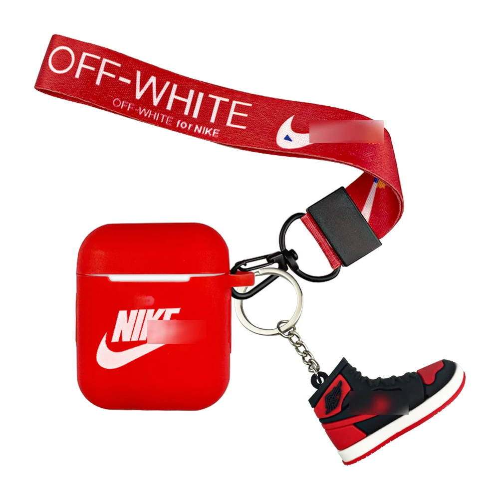 Explosive For Airpods 1/2 Generation Silicone Follow Brand For NIKE Headphone Protective Case With Lanyard With 3D Pendant Shoes
Explosive For Airpods 1/2 Generation Silicone Follow Brand For NIKE Headphone Protective Case With Lanyard With 3D Pendant Shoes