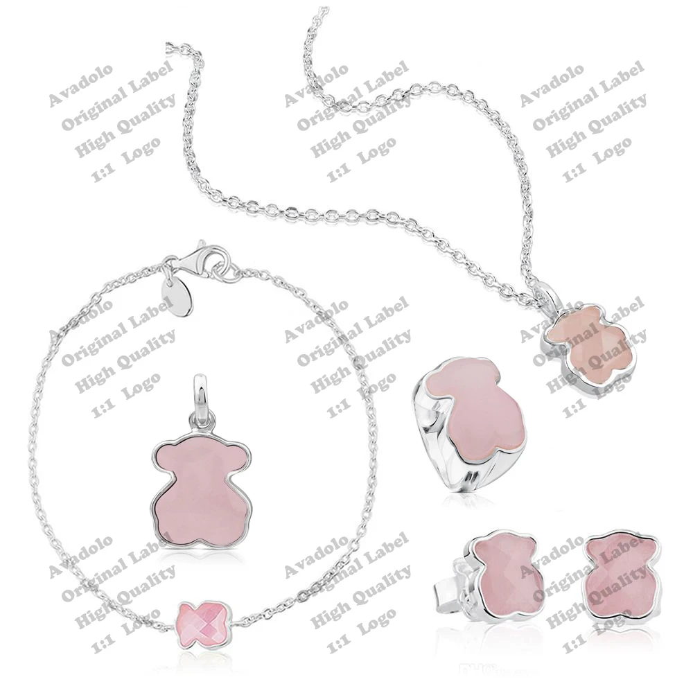 S925 sterling silver cute bear jewelry clubs fashion classic necklace earrings female high-end original ring lady bracelet gift
S925 sterling silver cute bear jewelry clubs fashion classic necklace earrings female high-end original ring lady bracelet gift