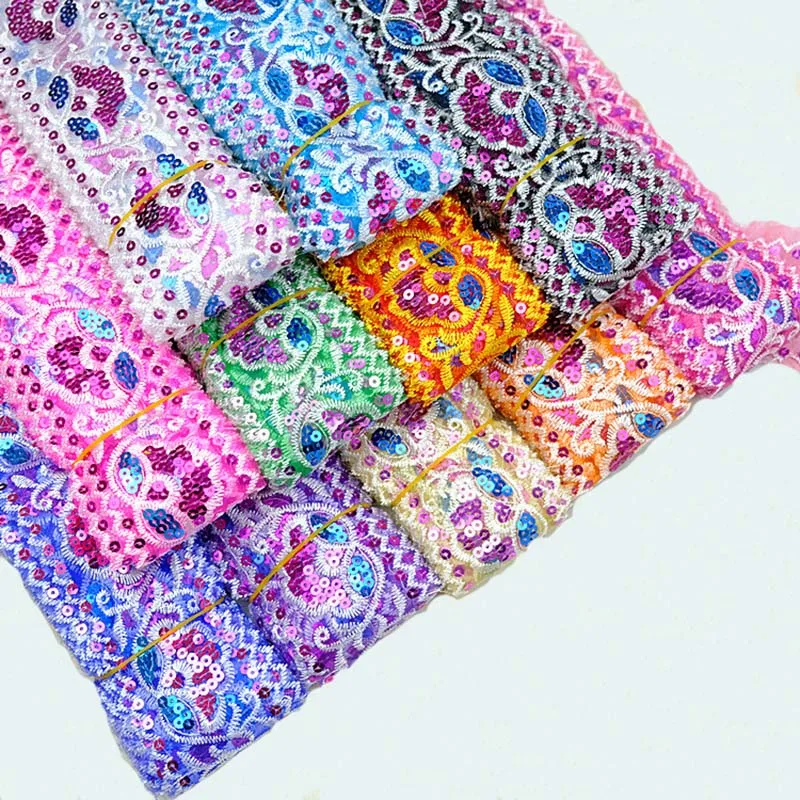 Net sequined lace embroidery 6.5cm diy clothing sewing accessories mesh lace embroidery with sequins for curtain decoration
Net sequined lace embroidery 6.5cm diy clothing sewing accessories mesh lace embroidery with sequins for curtain decoration