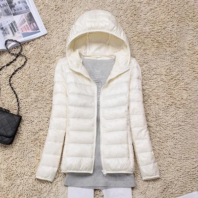 Autumn and winter ladies hooded lightweight down jacket short casual thin down jacket plus size winter
Autumn and winter ladies hooded lightweight down jacket short casual thin down jacket plus size winter