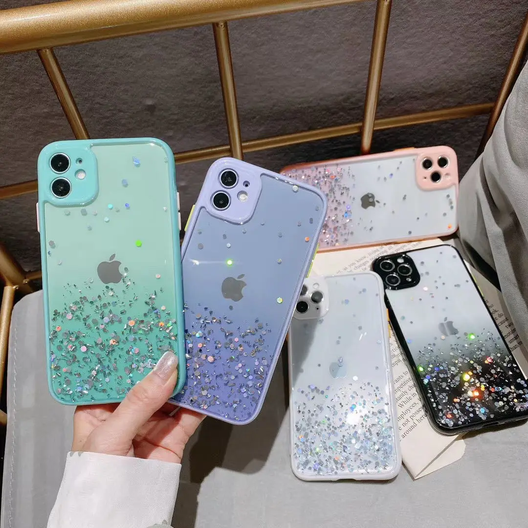 Gradient Glitter Star Transparent Phone Case For iPhone 11 12 Pro X XR XS Max 6S 7 8 Plus Phone Cover
Gradient Glitter Star Transparent Phone Case For iPhone 11 12 Pro X XR XS Max 6S 7 8 Plus Phone Cover