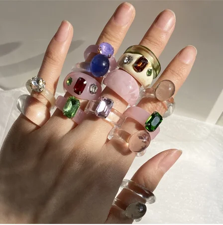 Dvacaman Korean Geometric Square Round Resin Acrylic Rings Set For Women Fashion Transparent Ring 2021 Trend Jewelry
Dvacaman Korean Geometric Square Round Resin Acrylic Rings Set For Women Fashion Transparent Ring 2021 Trend Jewelry