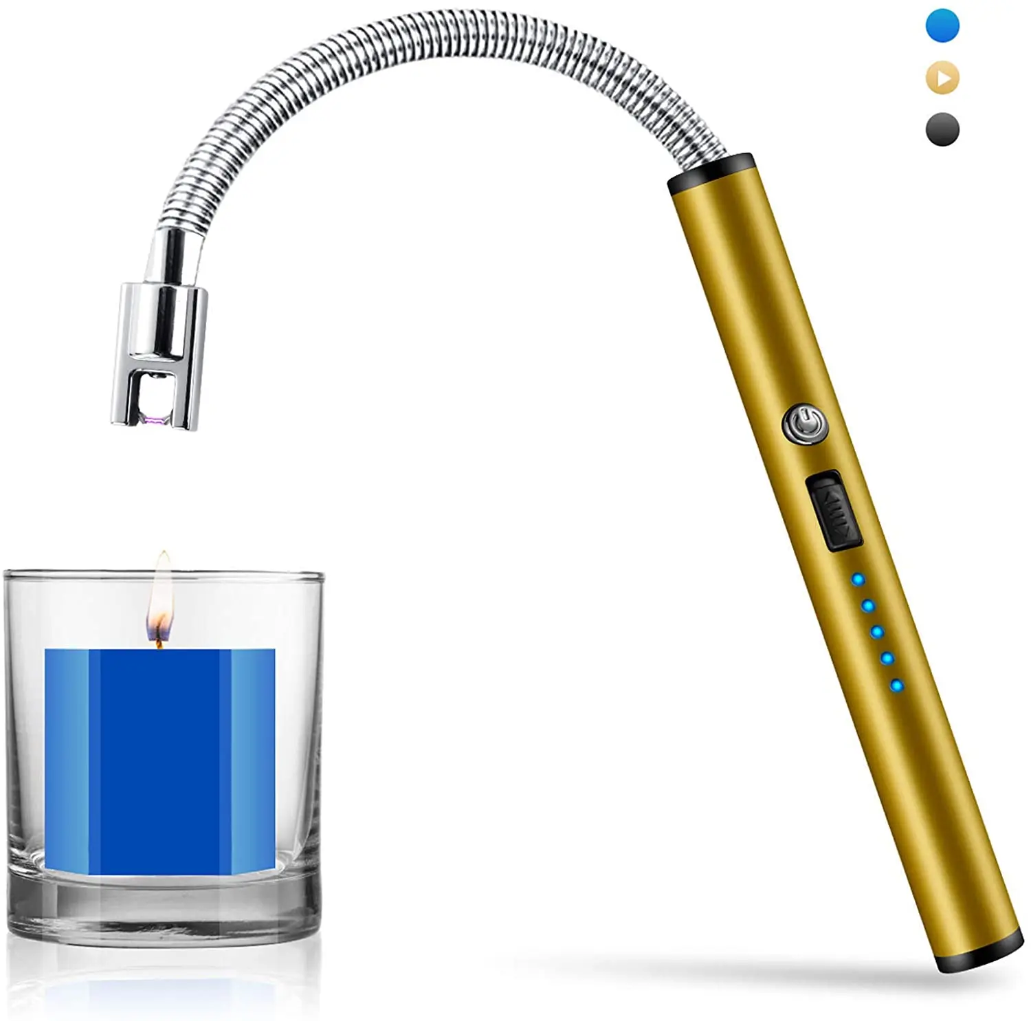 Electric Candle Usb Electronic Charging Lighter Price in China with safety lock, Black, red, blue, silver, gray
Electric Candle Usb Electronic Charging Lighter Price in China with safety lock, Black, red, blue, silver, gray