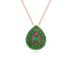 Wholesale new popular design color crystal pave pendant jewelry