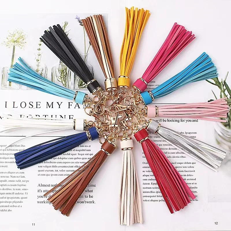 Key Wallet Handbag Accessories Charm Key Chain Lobster Clasp Pu Leather Tassel Keychain
Key Wallet Handbag Accessories Charm Key Chain Lobster Clasp Pu Leather Tassel Keychain