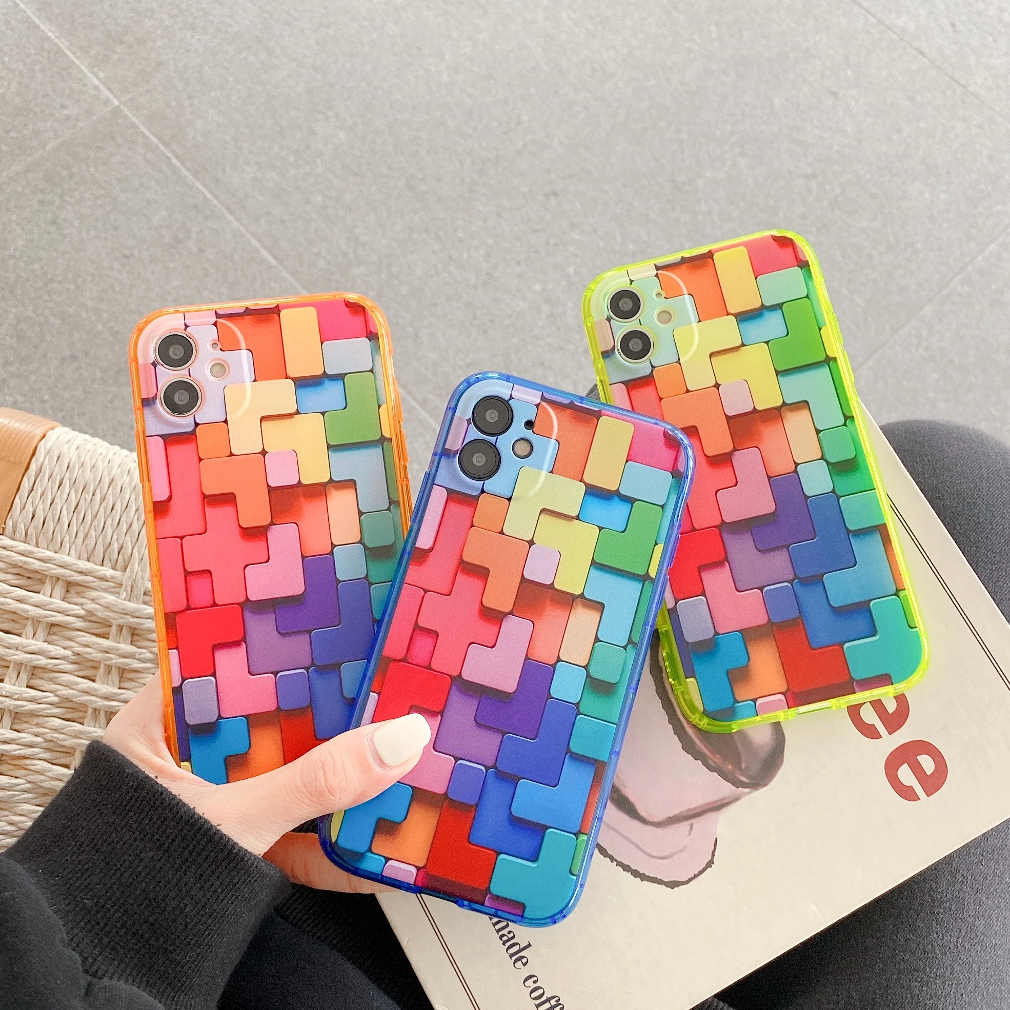 Color Geometry Phone Case for iPhone 11 12Pro Max X XS XR Max Beauty fluorescence Color Soft Protect Cover Accessories 7 8Plus
Color Geometry Phone Case for iPhone 11 12Pro Max X XS XR Max Beauty fluorescence Color Soft Protect Cover Accessories 7 8Plus