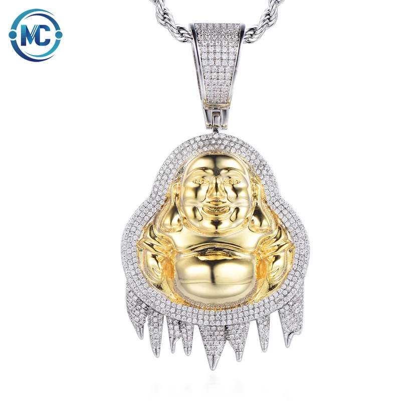 2021 Bling bling Jade Buddha Gold Color Plated Zircon Laughing Crystal Buddha Pendant
2021 Bling bling Jade Buddha Gold Color Plated Zircon Laughing Crystal Buddha Pendant