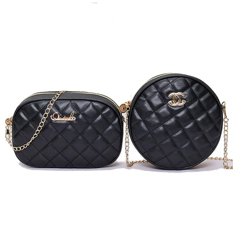 Mini two shape CC soft PU leather shoulder bags for women kids cross body bag, Black
Mini two shape CC soft PU leather shoulder bags for women kids cross body bag, Black