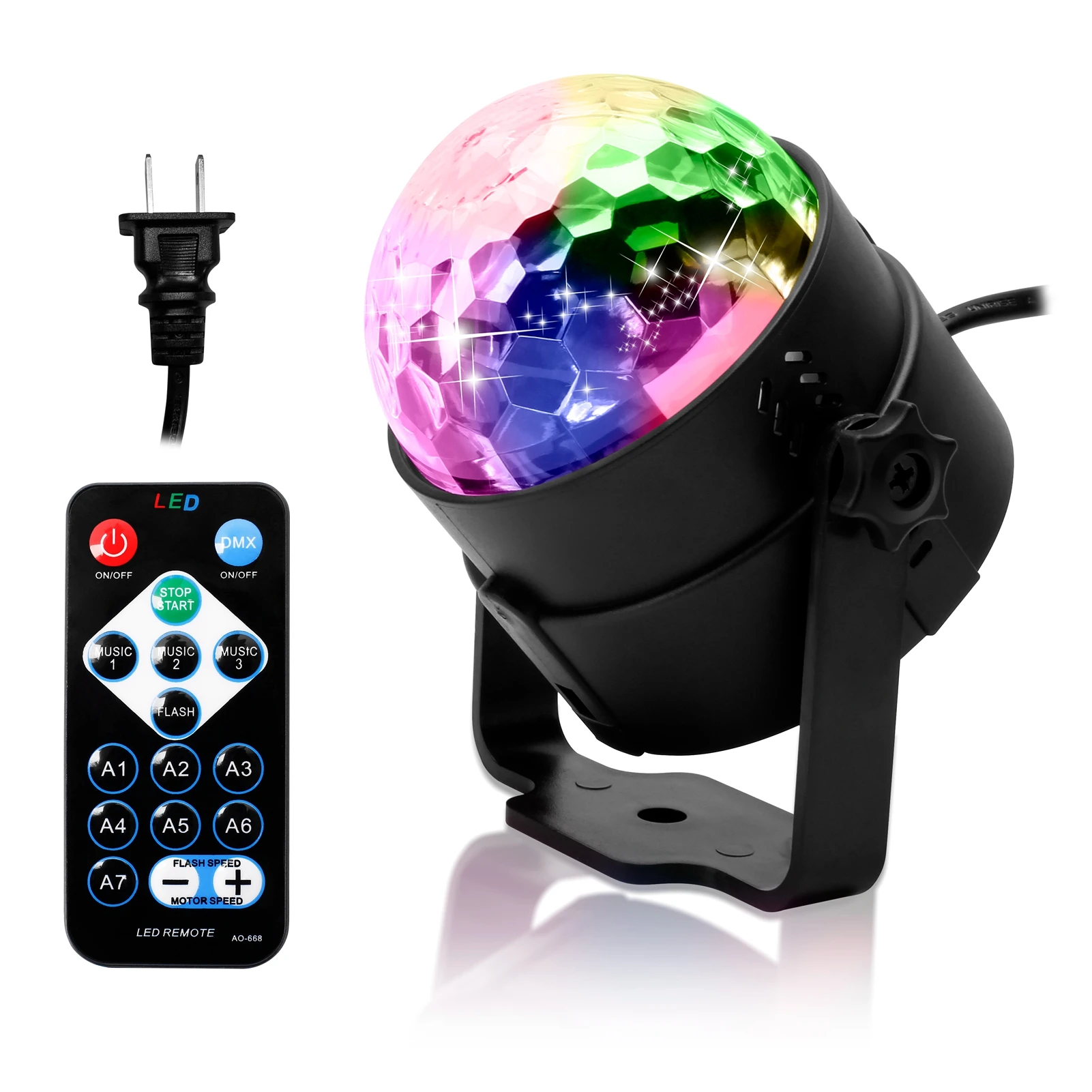 Remote Control Sound Activated LED RGB DJ Party Light Crystal Magic Ball Disco Lights
Remote Control Sound Activated LED RGB DJ Party Light Crystal Magic Ball Disco Lights