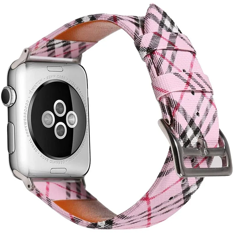 Plaid Pattern 40/44mm Genuine Leather Appel Watch Band Strap For Apple iWatch, 4 colors in stock
Plaid Pattern 40/44mm Genuine Leather Appel Watch Band Strap For Apple iWatch, 4 colors in stock