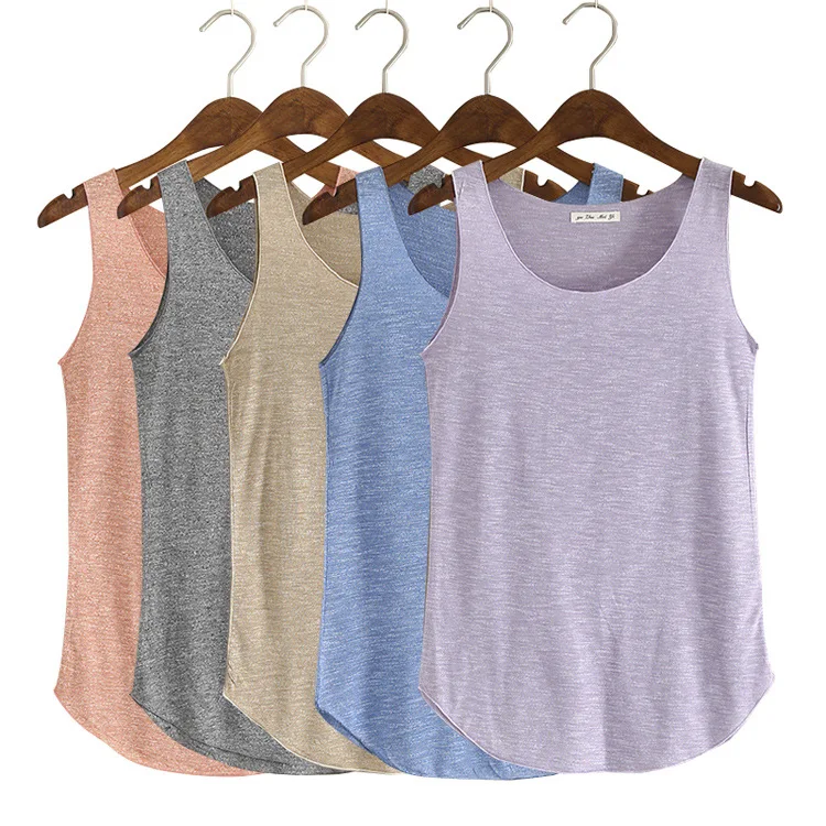Ladies Casual Loose Camisole Summer Fashion Solid Color Stretch Wide Shoulder Round Neck Vest Shirt
Ladies Casual Loose Camisole Summer Fashion Solid Color Stretch Wide Shoulder Round Neck Vest Shirt