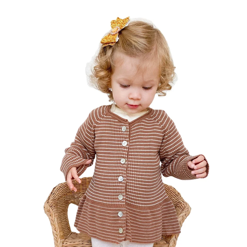 Ins Vintage Girls Cashmere Sweaters Striped Ruffle Hem Kids Knitting Coats Cardigans, Stripe
Ins Vintage Girls Cashmere Sweaters Striped Ruffle Hem Kids Knitting Coats Cardigans, Stripe