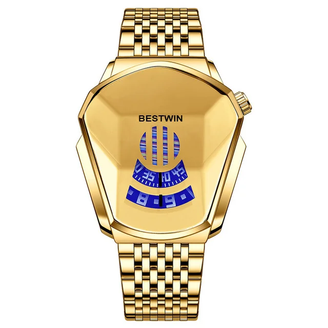Gold wrist watch For Men Bestwin 2020 new male black technology waterproof student locomotive trend men's casual quartz watch
Gold wrist watch For Men Bestwin 2020 new male black technology waterproof student locomotive trend men's casual quartz watch