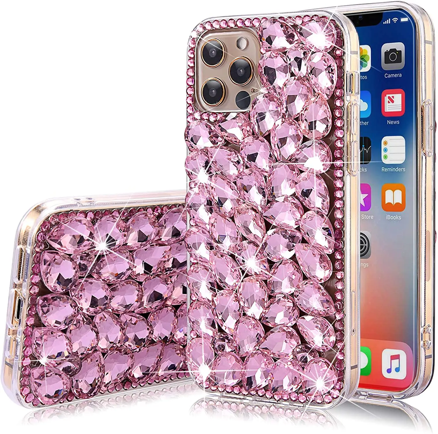 Luxury Diamond Glitter Bling Crystal TPU Anti-Drop Cell Phone Cases For iphone 6 7 8plus Xr Xs 11 12 Pro Max Back Cover
Luxury Diamond Glitter Bling Crystal TPU Anti-Drop Cell Phone Cases For iphone 6 7 8plus Xr Xs 11 12 Pro Max Back Cover