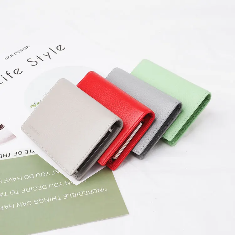 Creative Design Trifold Portable Small Money RFID Blocking Card Holder Wallet, Black or customized
Creative Design Trifold Portable Small Money RFID Blocking Card Holder Wallet, Black or customized