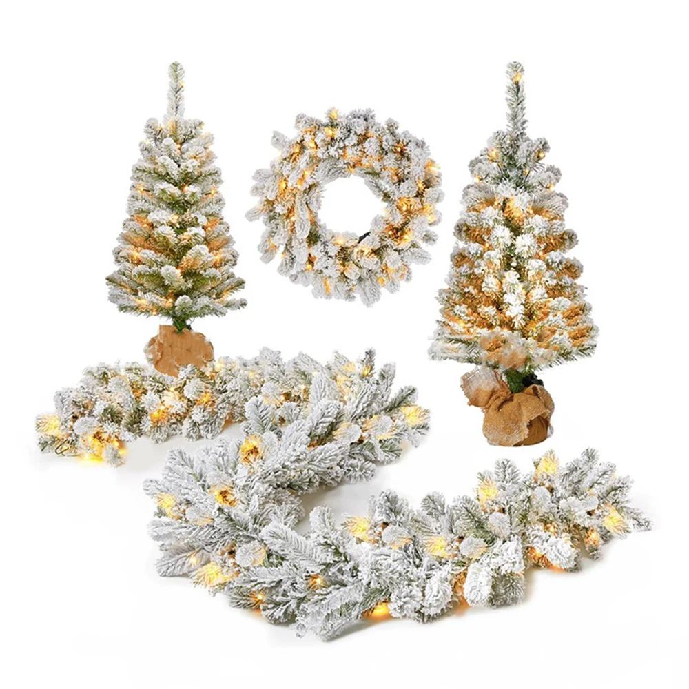 Newbility 60cm to 180cm multi-color flocking artificial christmas pine tree snow ornament 2021, Green
Newbility 60cm to 180cm multi-color flocking artificial christmas pine tree snow ornament 2021, Green