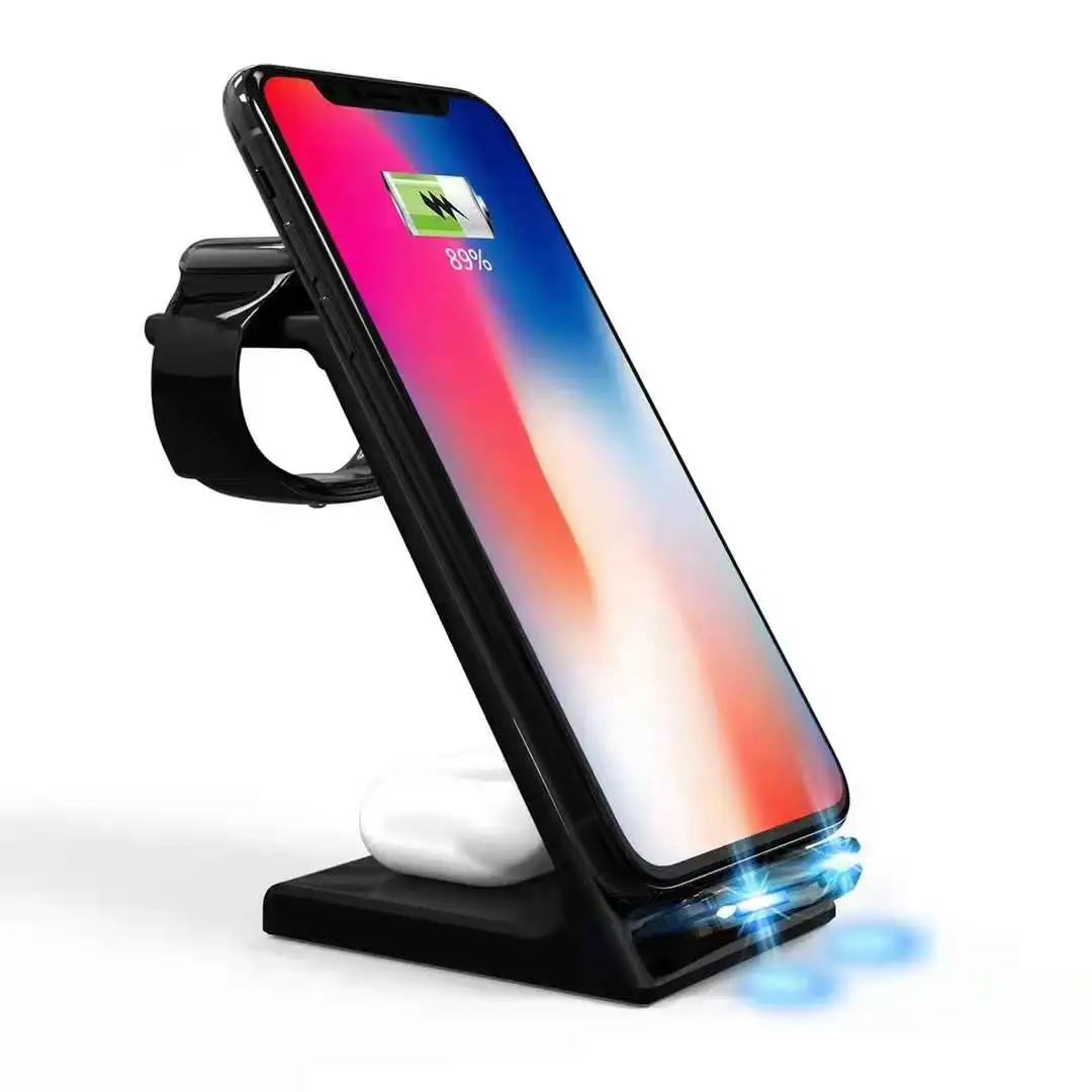 2021 New Design 3 in 1 Qi Wireless Charging Station Phone Stand Mobile Phone Earphone Smart Watch Charger For iPhone
2021 New Design 3 in 1 Qi Wireless Charging Station Phone Stand Mobile Phone Earphone Smart Watch Charger For iPhone