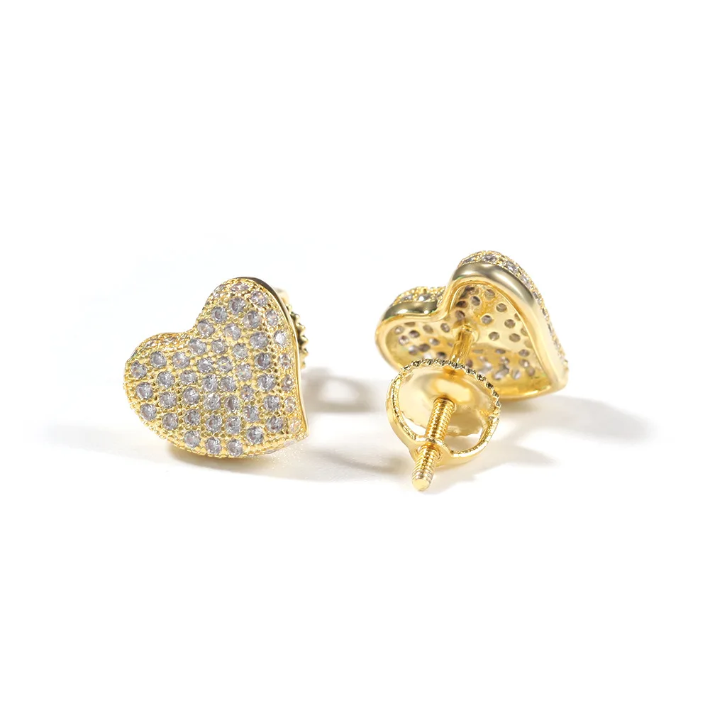 Hip hop jewelry bevel heart gold plated earrings exquisite 925 silver hipster male hip-hop earrings
Hip hop jewelry bevel heart gold plated earrings exquisite 925 silver hipster male hip-hop earrings