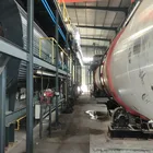 The continuous used waste tyre and plastic pyrolysis recycling plant