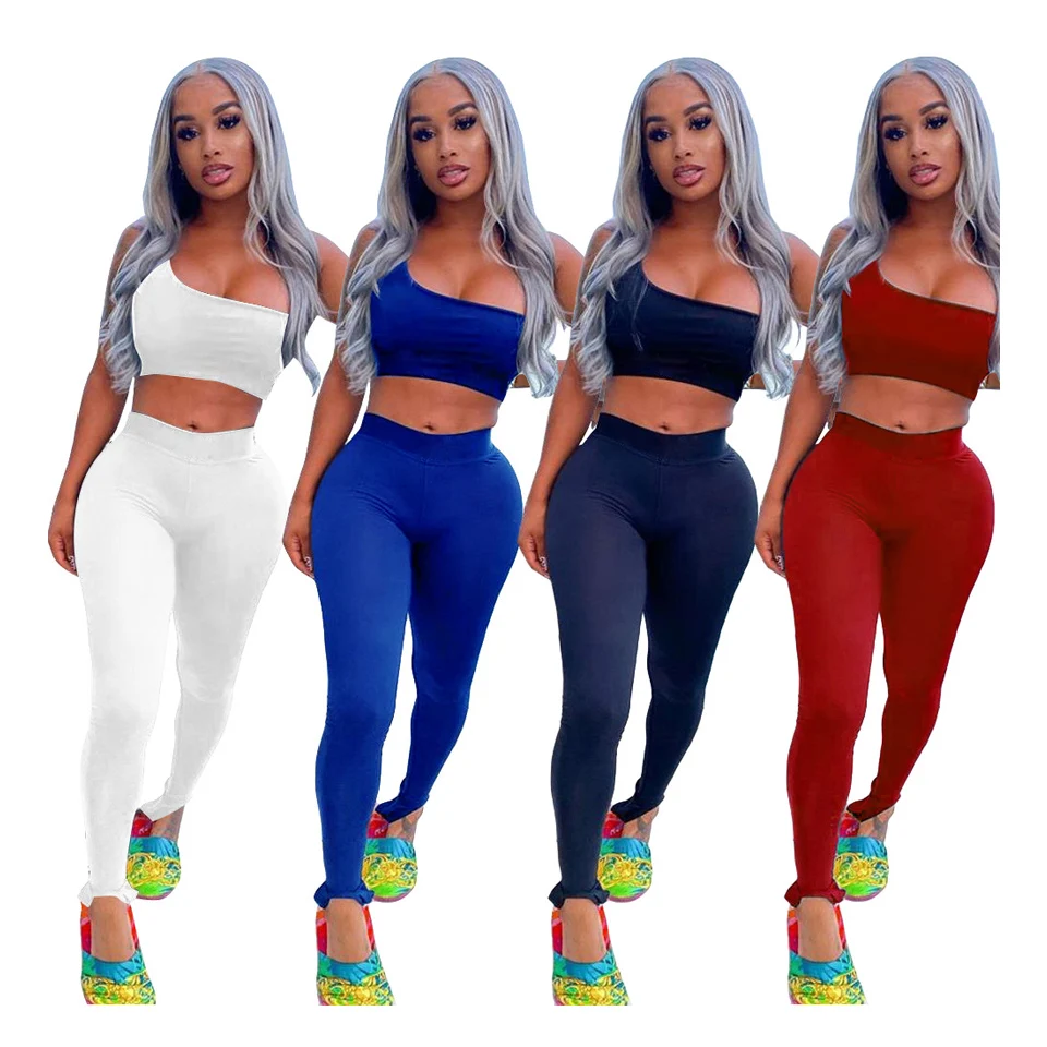 2021 Summer Sexy Off Shoulder 2 Piece Set Women Crop Top Yoga Sports Two Pieces Sets Womens Jogging Fitness Set
2021 Summer Sexy Off Shoulder 2 Piece Set Women Crop Top Yoga Sports Two Pieces Sets Womens Jogging Fitness Set