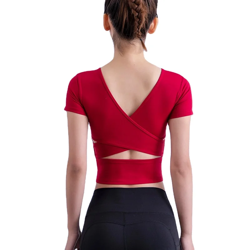 Breathable Blank Bodybuilding Training running fitniss v collar padded short sleeve Sports Yoga Crop Tank Tops tshirt
Breathable Blank Bodybuilding Training running fitniss v collar padded short sleeve Sports Yoga Crop Tank Tops tshirt