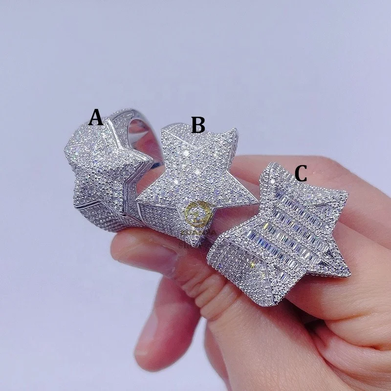 sterling silver 925 white gold plated iced out hip hop men fashion vvs moissanite star ring
sterling silver 925 white gold plated iced out hip hop men fashion vvs moissanite star ring
