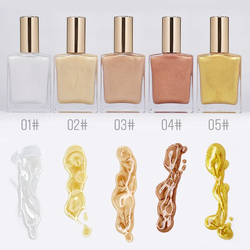Factory Manufacture Customized Shimmer Brighten High Pigment Make Up Packaging Pink Cosmetic Liquid Body Highlighter, 5 colors
Factory Manufacture Customized Shimmer Brighten High Pigment Make Up Packaging Pink Cosmetic Liquid Body Highlighter, 5 colors