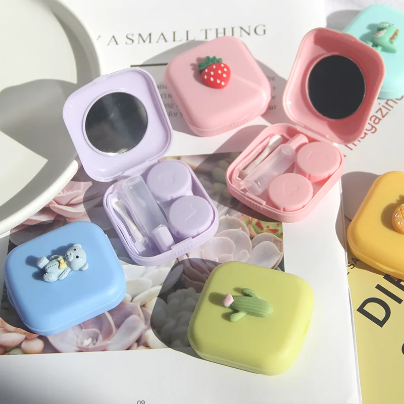 Korea Kawai Outdoor Mini Contact Lens Soak Storage Kit with Mirror Contact Lens Case Colorful Contact Lens Box Holder Container
Korea Kawai Outdoor Mini Contact Lens Soak Storage Kit with Mirror Contact Lens Case Colorful Contact Lens Box Holder Container