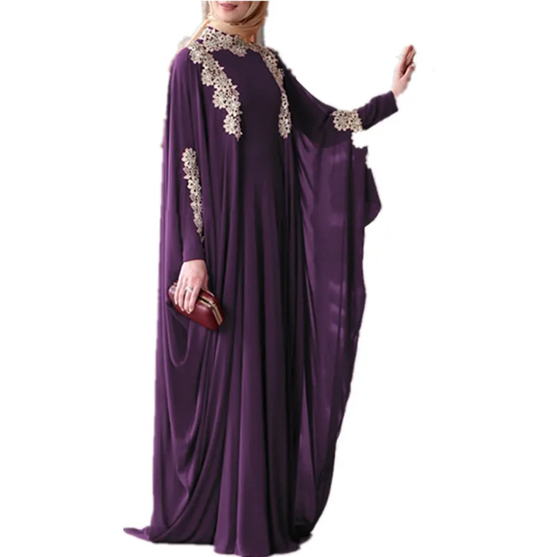 Long dress muslim European and American muslim long dress women's pure color stitching large size long dress for muslim closing
Long dress muslim European and American muslim long dress women's pure color stitching large size long dress for muslim closing